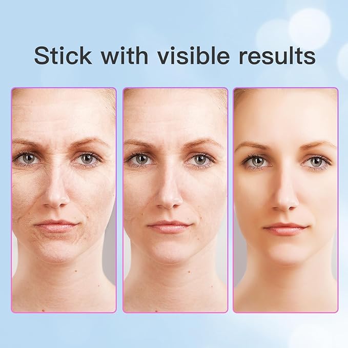 7 Color Neck Face Massager Tool, Facial Massager for Skin Care at Home, Face Sculpting Tool with Thermals, Vibration (White)