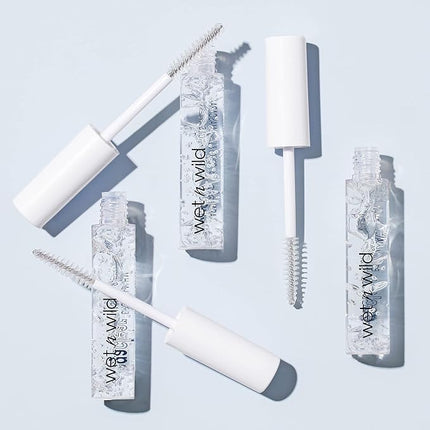 wet n wild Mega Clear Brow & Lash Mascara - Sculpts Brows, Defines Lashes, Conditioning with Soy Protein & ProVitamin B5, Primer & Top Coat, Cruelty-Free & Vegan - Clear