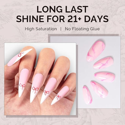 MelodySusie 0.5fl oz Nude Pink Gel Nail Polish, Nails Soak Off UV LED Bubblegum Pink Gel Polish Gift for Women Nail Art Manicure Salon DIY Nail Design Decoration at Home-A2603