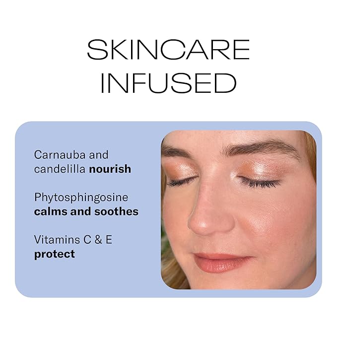 MOB Beauty Cream Clay Eyeshadow M145 – Champagne Shimmer | Skincare-Infused, Vegan, Blendable Cream-to-Velvet Finish, Buildable Pigment, Clean Eyeshadow in Sustainable, Biodegradable Compact