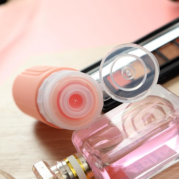 Travel Bottles for Toiletries, Tsa Approved 3oz Travel Size Containers BPA Free Leak Proof Refillable Liquid Silicone Squeezable Travel Accessories for Shampoo Conditioner Lotion (4 Pack)