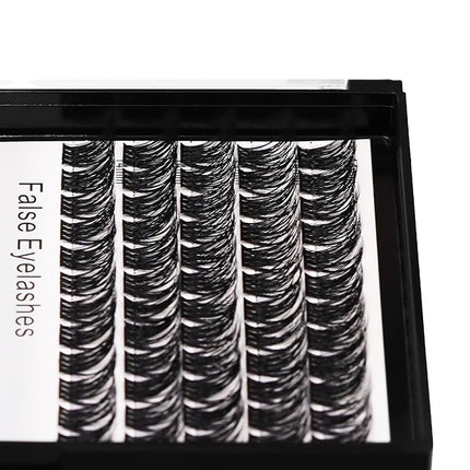 Bodermincer 120 Clusters 10mm+12mm/12mm+14mm/14mm+16mm Mixed Wide Cluster False Eyelash Individual Cluster EyeLashes Grafting Fake False Eyelashes Eyelash Extension (M009# 12+14mm Mixed)