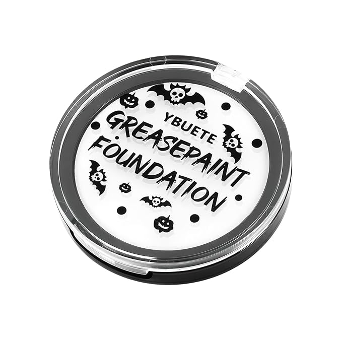 White Cream Face Body Painting Foundation, Professional Waterproof Oil Based White Face Paint For Halloween SFX Skeleton Ghost Zombie Clown Cosplay Makeup Face Paint for Adult Costume Party