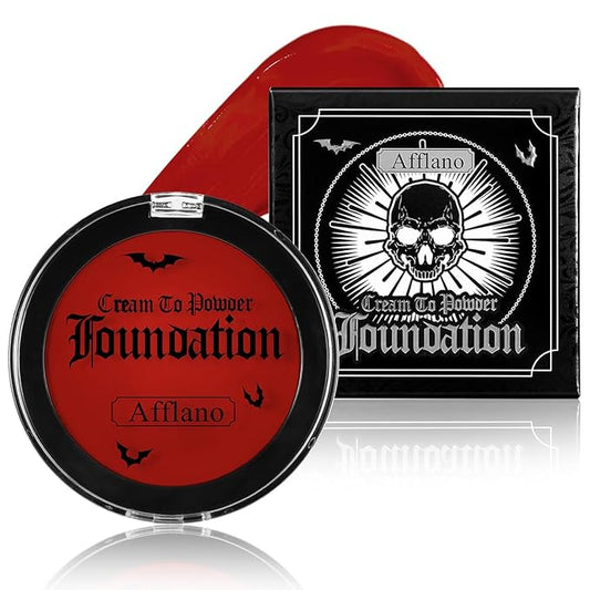 Red Face Paint, Washable Red Body Paint Clown Goth Foundation Makeup, Professional Safe Cream Face Painting for Kids & Adults, Long Lasting Greasepaint for Halloween Devil Makeup, SFX, Joker, Vampire