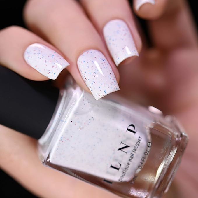ILNP Liberty - Creamy White Speckled Nail Polish