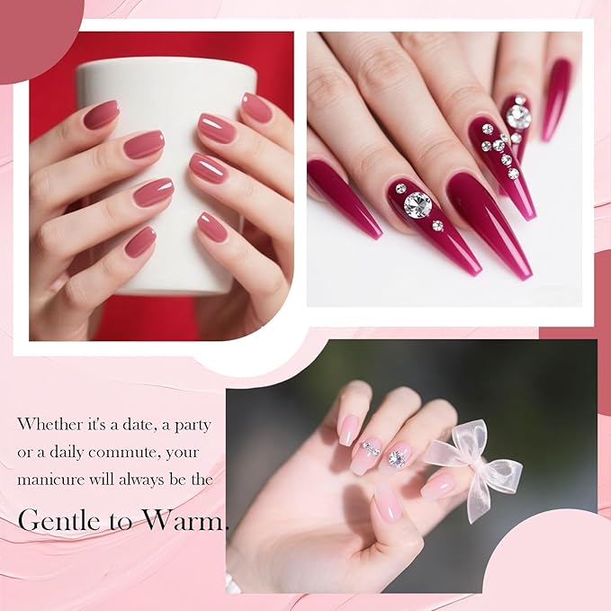 CAMILA ¿ 6pcs 15ml Gel Polish Set Red Pink Nude Green Yellow Gel Nail Polish Kit Soak Off Gel Polish Manicure Salon For Women C Set