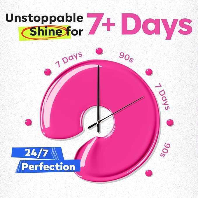 modelones Nail Polish, 6 Colors Summer Neon Blue Green Purple Rose Orange Yellow Quick Dry Mini Starter Kit, Long Lasting Art DIY Manicure Set at Home for Women Girls