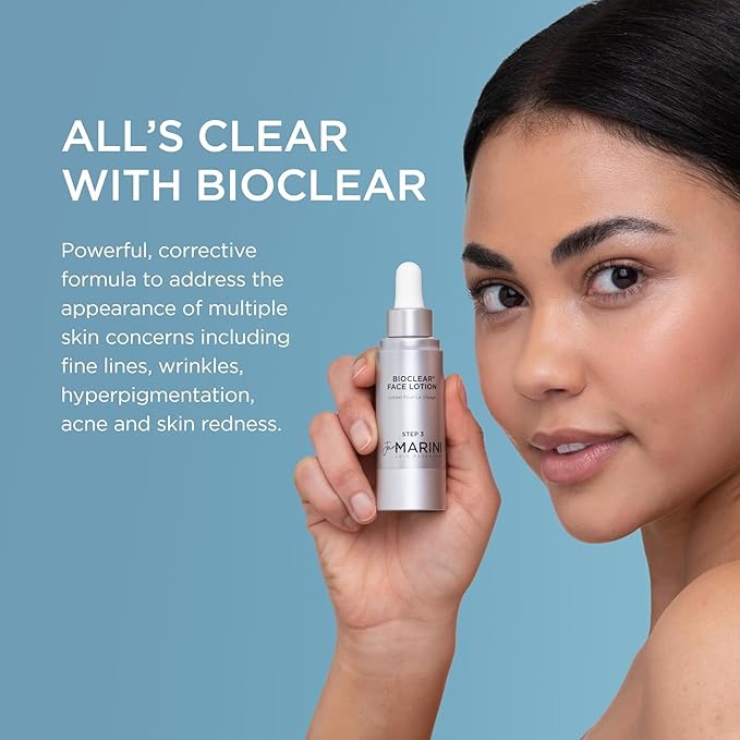 Jan Marini Skin Research Bioclear Face Lotion - Daily Face Moisturizer with Glycolic, Salicylic & Azelaic Acid - Dark Spot Support - Lotion for Oily & Normal/Combo Skin - 1 fl oz