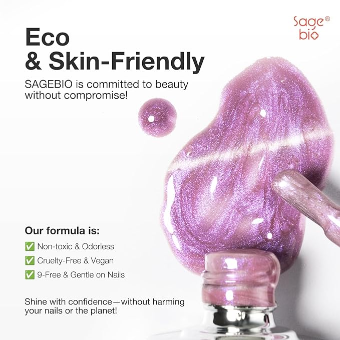 15ml Cat Eye Gel Nail Polish with Magnet Shimmer Glass Bead Effect 03