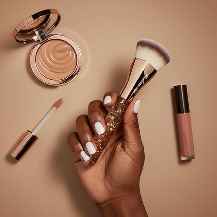 Blending Liquid Makeup Foundation Brush - Kabuki Contour Brush, Face Stippling Brush With Pro Quality Synthetic Dense Bristles For Buffing Mineral Cream, Powder, Blush