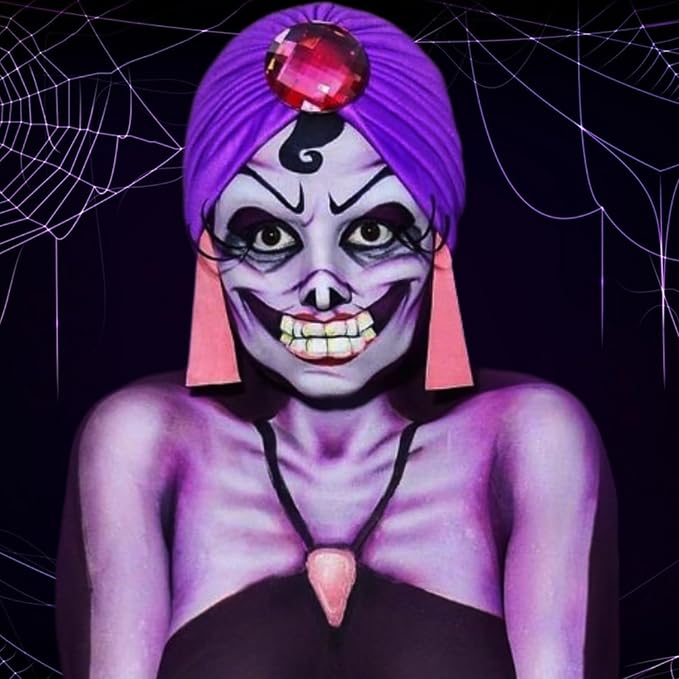 Mysense Purple Face Body Paint,Water Based Washable Face Paint,Non-toxic Cream Body Paint for Adults and Children Halloween Costume Cosplay SFX Zombie Vampire Witch Makeup,0.6oz