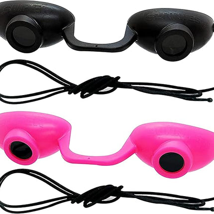 Super Sunnies Flex UV Eye Protection, FDA Compliant Tanning Bed Goggles, Red Light Therapy Glasses, 2 Pack