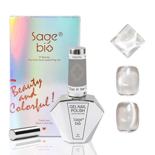 15ml Cat Eye Gel Nail Polish with Magnet Shimmer Glass Bead Effect 09