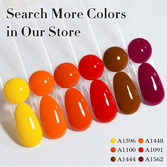 Double Rhythm 0.50 OZ Gel Polish Hema Free Same Color Same Bottle Golden Round Translucent Neutral Natural Milky 15 ML Jelly UV Polish Art DIY at Home (Brown-C1444)