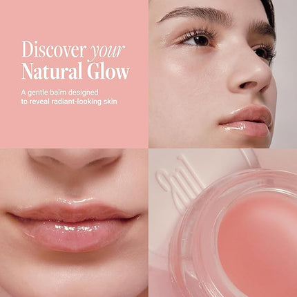 ANILLO Mellow Glow Balm - Korean Tinted Lip and Cheek Balm with Shea Butter, Herbal Essential Oil & PHA - Glossy and Vegan K Beauty Lip Moisturizer & Cheek Blush (0.18 oz)