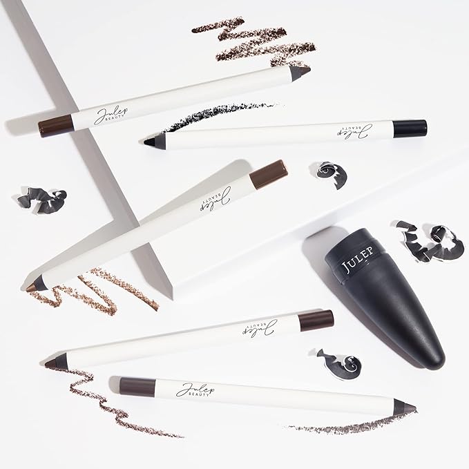 Julep Cosmetic Makeup Pencil Sharpener - Eyeliner, Lip Liner and Eyebrow Pencils - Compact Travel Friendly - Easy to Clean - Universal Sharpener for Wood and Plastic Pencils - German Made Steel