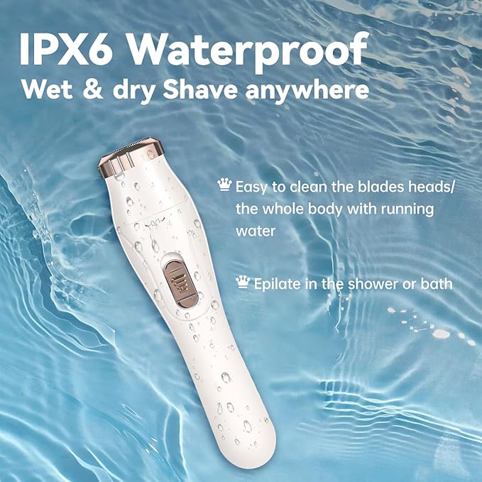 Facial Hair Removal for Women - 3 in 1 Nose Hair Trimmer - Rechargeable Electric Razors Shaver for Face/Leg/Arm/Chin/Eyebrow/Pubic/Bikini Trimmer for Women Lady Body Hair Remover Painless Cordless