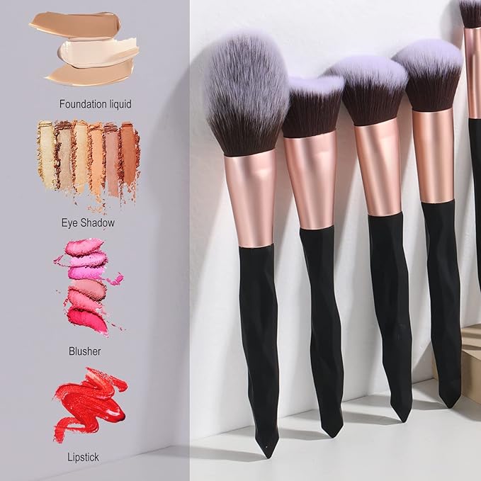 111 Black makeup brushes and makeup sponges 18pcs makeup tool set makeup brushes set natural synthetic eye shadow foundation make-up facial mixed powder blusher concealer eye makeup brush set