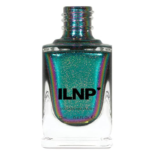 ILNP Sirène (H) - Green, Blue, Violet, Red, Gold Color Shifting Holographic Ultra Chrome Nail Polish