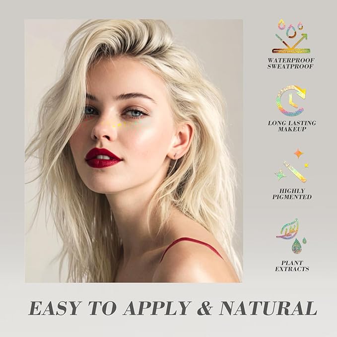 6 pcs Holographic Multicolour Glitter Freckles Face Tattoo, Waterproof Sparkle Face Glitter Speckles Patches for Women, Cute Glitter Temporary Tattoo Makeup Rave Accessories