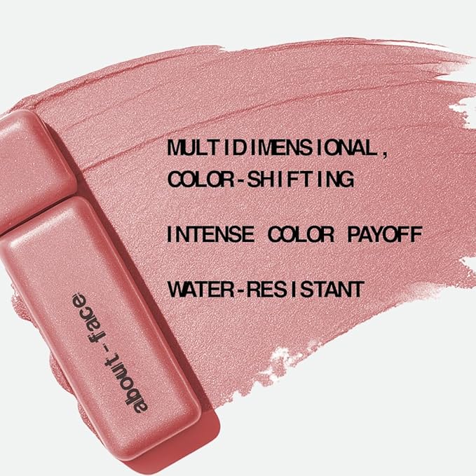 about-face Fractal Glitter Eye Paint Smolder – Smudge-Proof, Long-Lasting Liquid Eyeshadow – Intense Sparkle with Mousse Texture – Vegan, Cruelty-Free – 0.13oz (Shimmering Mauve)