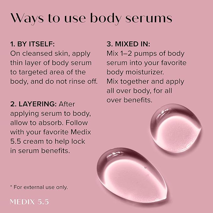 MEDIX 3% Concentrated Hyaluronic Acid Hydrating Gel Body Booster Dry Skin Moisturizer, Anti Aging Skin Care Booster For Restoring Skin Barrier, Wrinkles, Age Spots, & Fine Lines, 1.7 Fl Oz