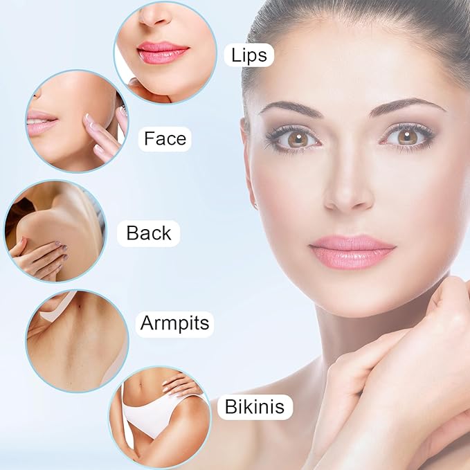 Facial Hair Removal for Women, Ladies Face Shaver for Upper Lip Chin and Peach Fuzz with USB Rechargeable Included 2 pc Replacement Heads