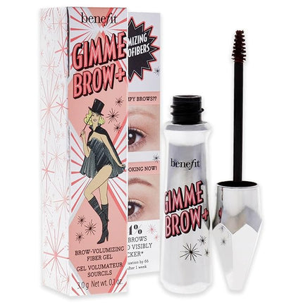 Benefit Gimme Brow Volumizing Fiber Gel - 3.5 Warm Auburn Brown Women Eyebrow Gel 0.1 oz (Pack of 2)