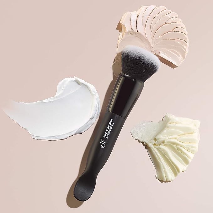 e.l.f. Putty Primer Brush & Applicator, Dual-Ended Makeup Tool For Applying e.l.f. Putty Products, Made With Synthetic Bristles, Vegan & Cruelty-Free