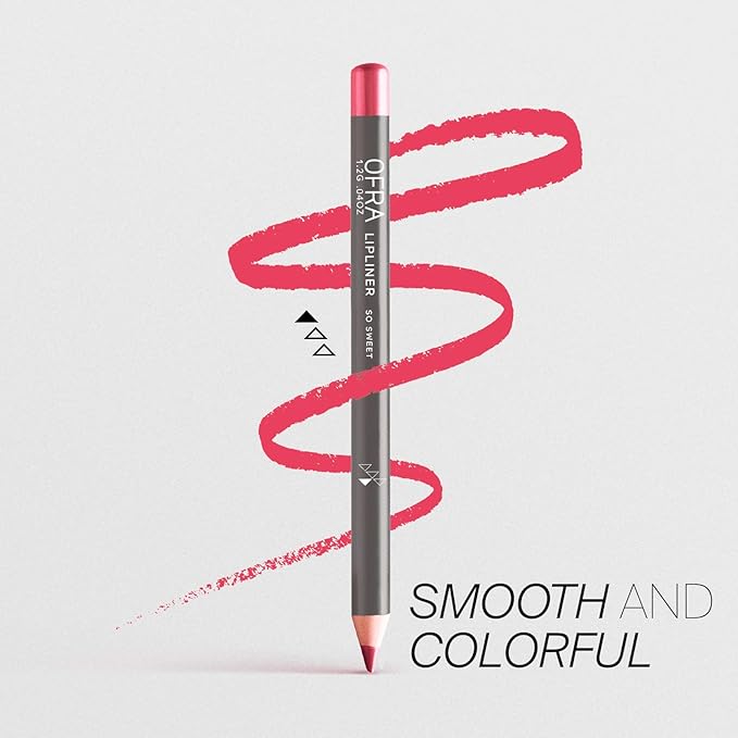Ofra Lipliner Pencil - So Sweet | High-Pigment Lipliner for Defining & Shaping Lips | Long-Lasting Wear Lipliners | Glide-On Formula for All-Day Perfection | 0.04oz