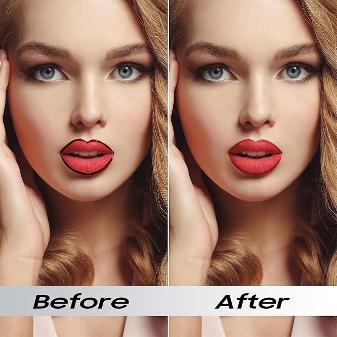 Peel Off Lip Liner Stain - Non-Stick Cup & Long Lasting Comfortable Vivid Color Tattoo Peel Off, Waterproof Peel Off Lip Stain for Beauty & Charming Lip Makeup | Vegan and Cruelty Free (#02 Cocoa)