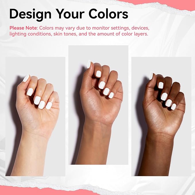 White Nail Polish French Nail Art | Quick Dry Regular Nail Polish | 9-Free Vegan Rich in Castor Oil | Classic Snowy Toe Fingernail Polish DIY at Home Gift for Girls Woman