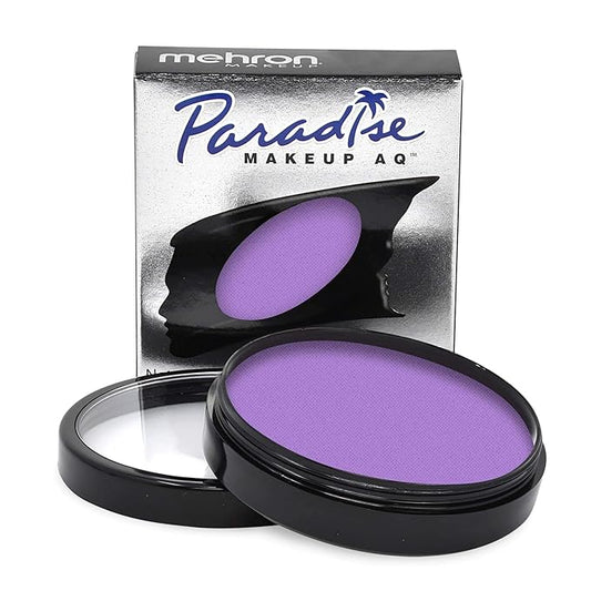 Mehron Makeup Paradise Makeup AQ Pro Size | Stage & Screen Performance, Face & Body Painting, Beauty, Cosplay, and Halloween | Water Activated Face Paint, Body Paint 1.4 oz (40 g) - Purple