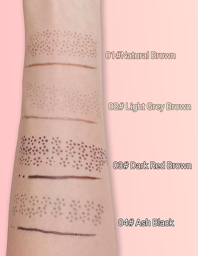 Erinde 2-In-1 Dual-Ended Freckle Pen & Freckle Stamp, Waterproof Freckles Makeup Kit with Precise Curved Tip for Natural, Lifelike Faux Freckles, Long-Lasting Quick Dry Smudge-Proof Fake Freck Pen, 01