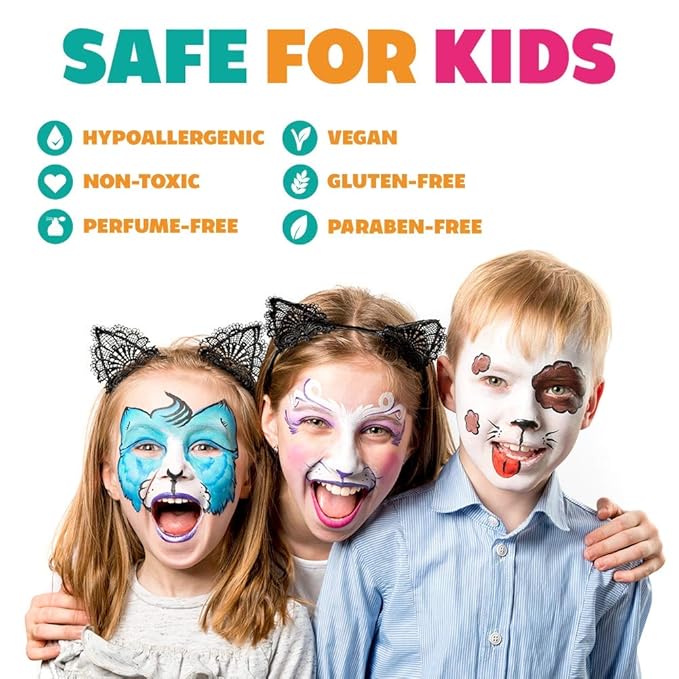 Kraze FX Dome Stroke - Lush (25 gm), Professional 1-Stroke Split Cake, Hypoallergenic, Non-Toxic, Water Activated Face & Body Painting Makeup Supplies for Sensitive Skin, Kid Safe, Adults