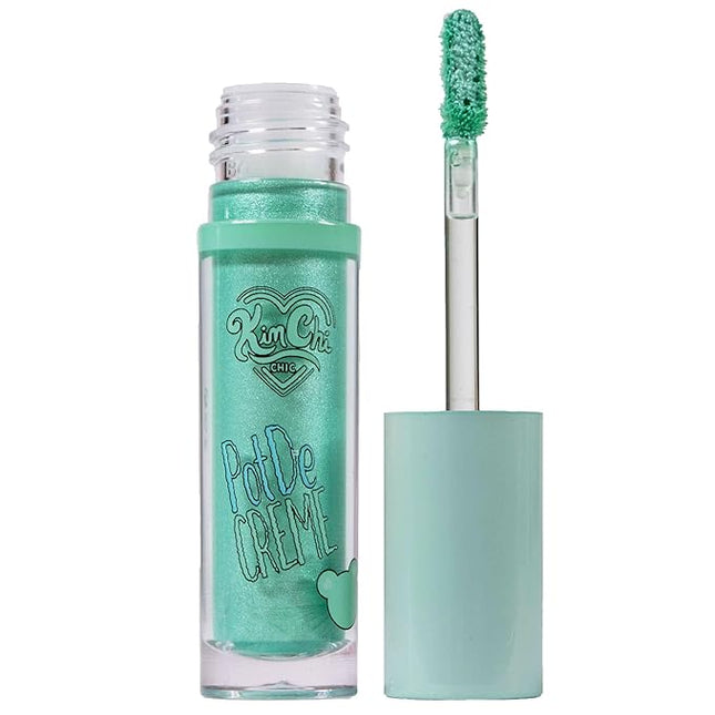 Kimchi Chic Beauty PotDe Crème Cream Eye Shadow, Shimmery, Easy Application, Smudge-Proof, Quick-Drying, Long-Lasting, Cruelty-Free and Vegan Eye Shadow, Forest Fairy, 0.21 oz