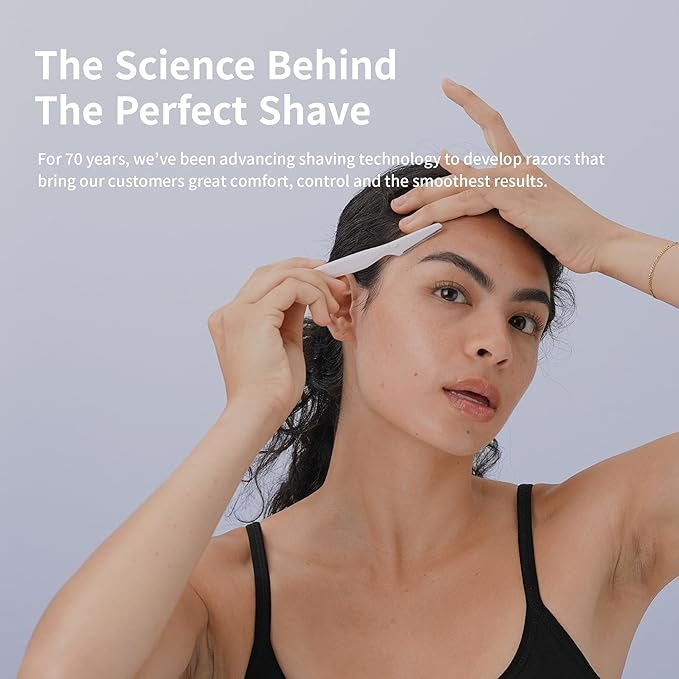 Tinkle Everglow Dermaplane Razor (6 ct), Eyebrow Razor & Face Razors for Women, Peach Fuzz Remover, Dermaplaning Tool, Stainless Steel Blades