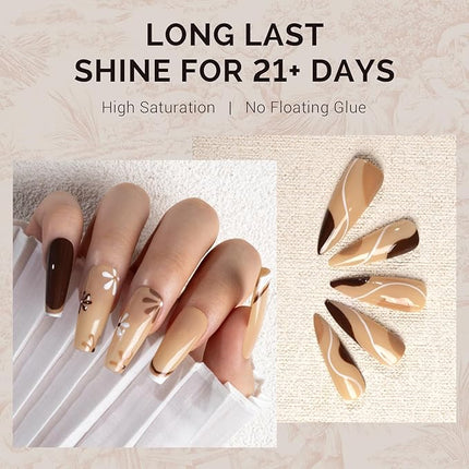 MelodySusie Nude Gel Nail Polish,0.5fl oz Soak Off UV LED Nude Gel Polish Gift for Women Nail Art Manicure Salon DIY Nail Design Decoration at Home-1653