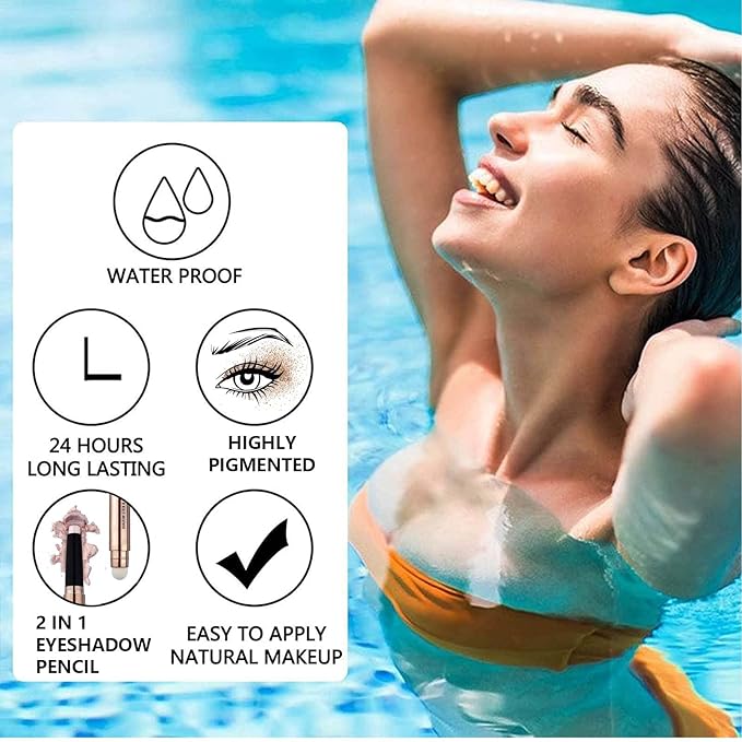 Waterproof Hypoallergenic Eyeshadow Pencil in Orchid Shimmer #09