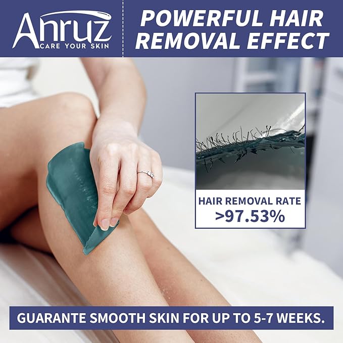 Waxing Kit for Women Men - Digital Wax Kit for Hair Removal with Post-Wax Cream, Silicone Bowl & 55 More Accessories, at Home Use Warmer for Body, Bikini, Eyebrow, Face, Sensitive Skin