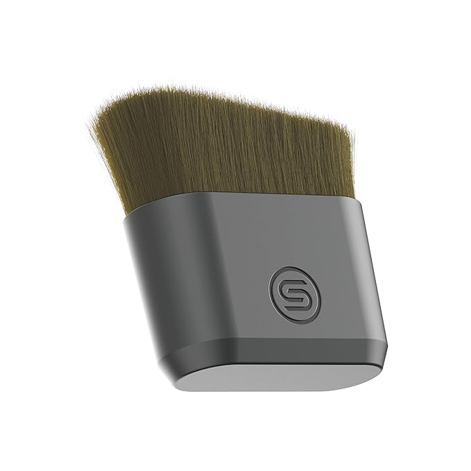 SONN Self Tanner Brushes - Body and Face Kabuki Brush Applicator for Fake Tan, Lotion, Makeup, and Sunscreen, Back Applicator for Sunless Tanner and cream (Face Brush)