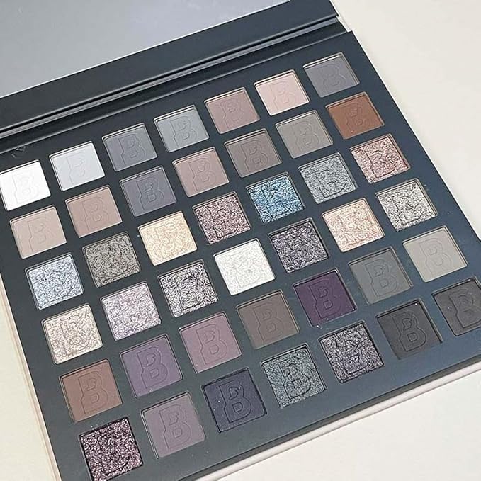 42 Colors Smokey Eye Shadow Makeup Palette,Nude White Black Grey Brown Matte Shimmer eutral Natural Eyeshadow,Waterproof, Long Lasting Naturing-Looking