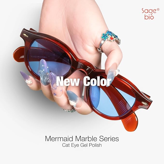 15ml Cat Eye Gel Nail Polish with Magnet Shimmer Glass Bead Effect 02