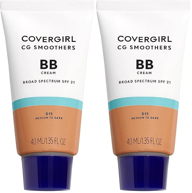 COVERGIRL SmoothersLightweight BB Cream Medium to Dark 815, 1.35 Ounce (packaging may vary) (Pack of 2)