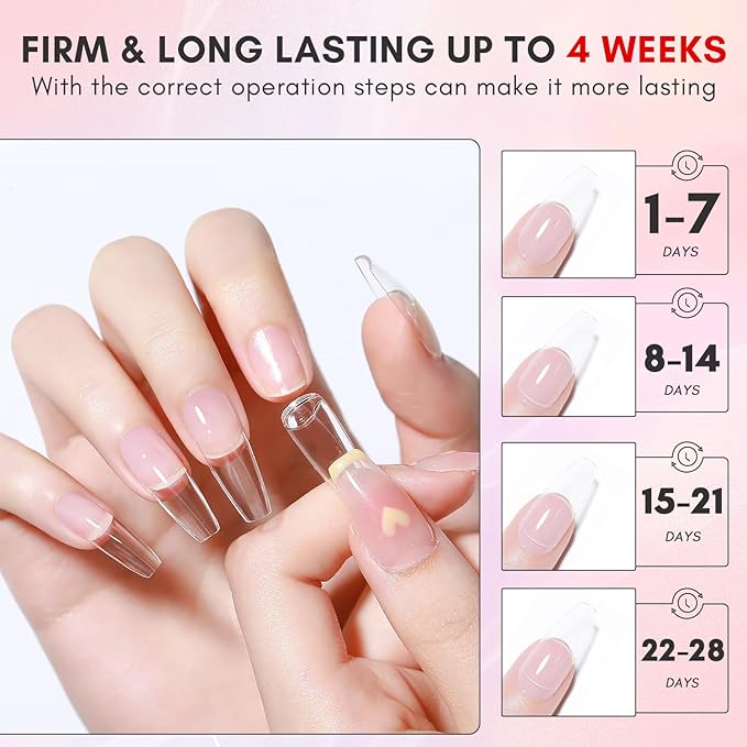 Makartt Gel Nail Glue: Solid Nail Glue for Press On Nails, 15ML 3D Gel UV Lamp Needed, Multifunctional Nails Tools Strong Adhesive Rhinestone Glues Gels for Charms & Gems, Ideal for DIY Home Salon Use