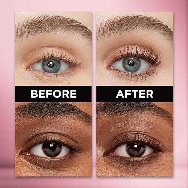 L'Oreal Paris Makeup Voluminous Lash Paradise Mascara, Voluptuous Volume, Intense Length, Feathery Soft Full Lashes, No Flaking, Smudging or Clumping, Latte Brown, 0.28 Fl Oz