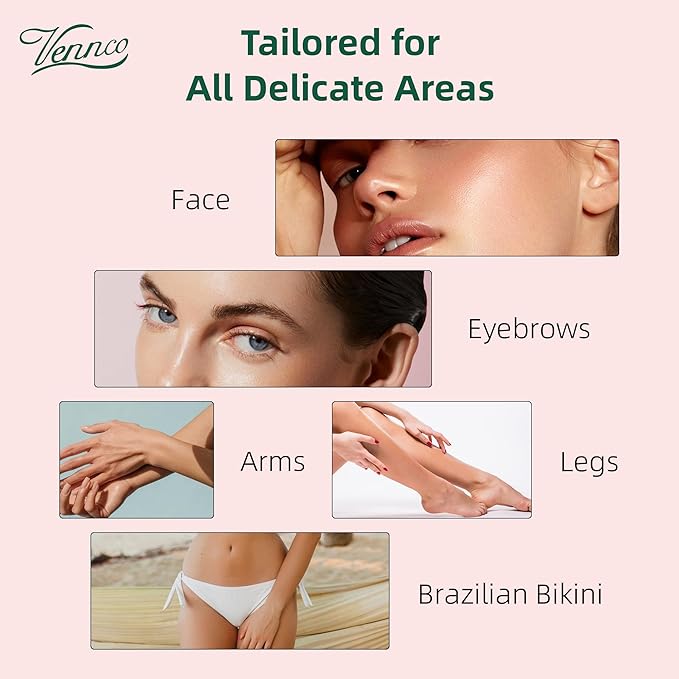 Hard Wax Beads, 1lb Wax Beans for hair removal with Cherry Blossom Extract, Ideal for Sensitive Skin, Perfect for Facial, Eyebrows, Arms, and Brazilian Area, Wax Refill for Home Use