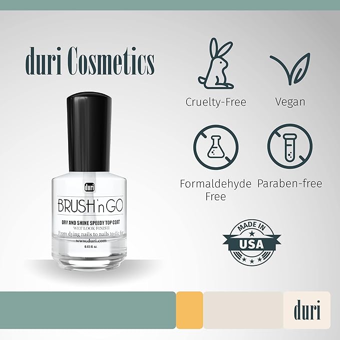 duri Brush’n Go Dry and Shine Speedy Top Coat (Brush'N Go (Pack of 2))