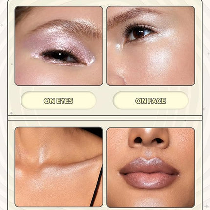 SHEGLAM Lunar Glow Highlighter, Silky Creamy Eyeshadow-Vanilla Frost, Shimmery Finish, Vanilla Frost