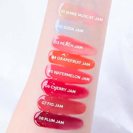 COLORGRAM TINTIN DORY LIP JAM 02 SODA JAM | Pudding Pot Lip Blush | Lip Jam, Hydrating & Plumping Lip Balm with Lightweight, Non-Sticky Formula | Clear Radiance & Semi-Transparent Color